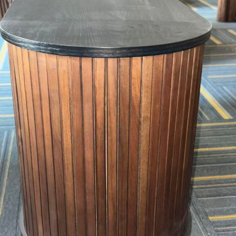 Elegante gabinete buffet moderno de altura ajustable, tamaño personalizado, aparadores de madera