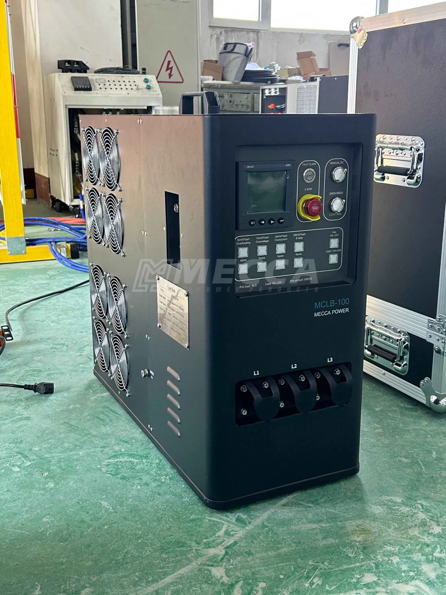AC240V 480V Doble Voltaje 100kw Banco de Carga Resistivo Tipo Portátil para Pruebas de Generador/UPS