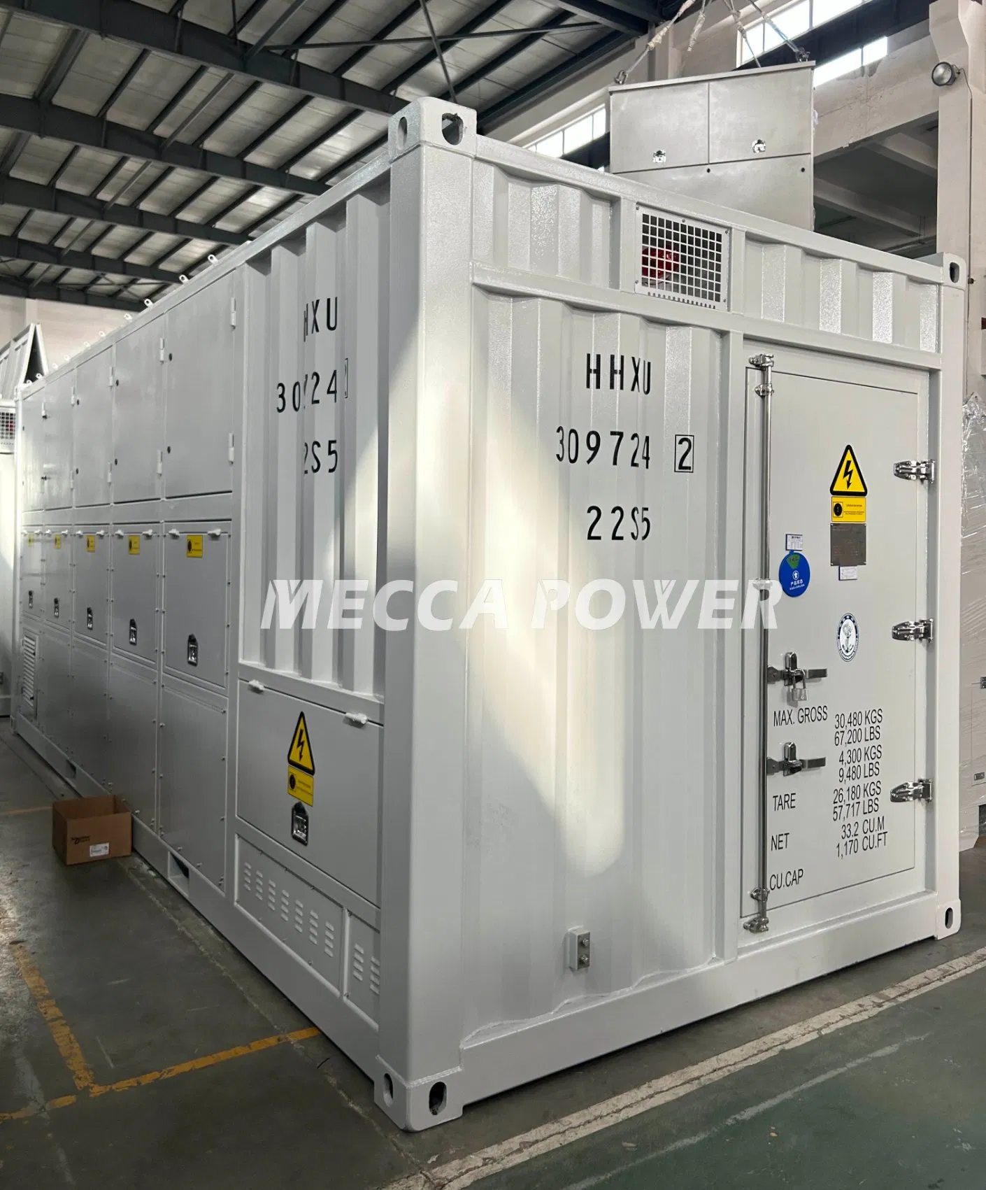 Contenedor a Prueba de Clima Tipo 2000kVA 2500kVA 3000kVA Banco de Carga Resistivo Inductivo para Centro de Datos