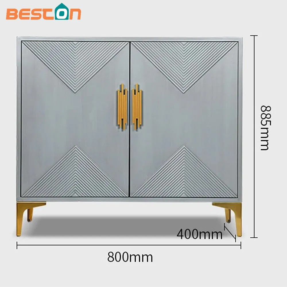 Mejoron Diseñador Panel Acanalado Aparador Buffet Gabinete