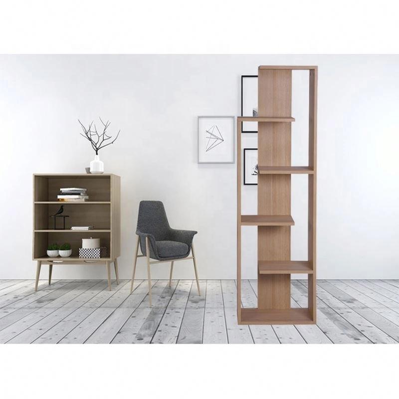 Estante de almacenamiento, estantería de madera en forma de escalera