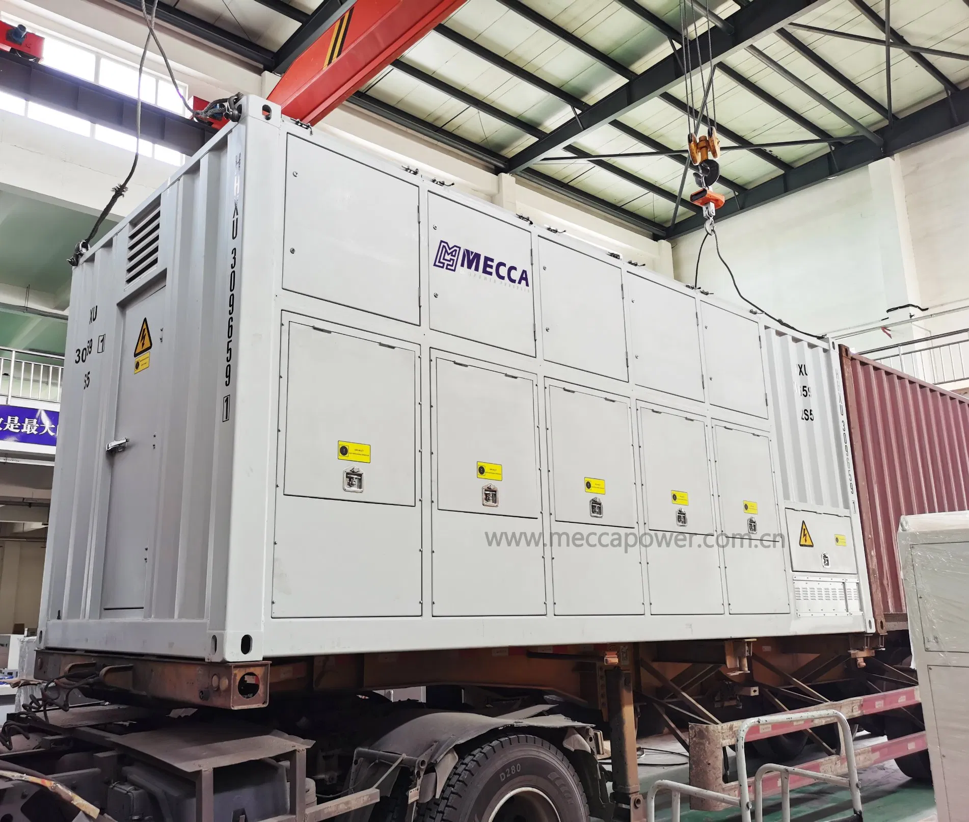 Banco de Carga Resistivo AC Mecca 500kw 1000kw 1500kw 1MW 2MW 3MW 5MW Contenedor para Uso Exterior Banco de Carga para Generador/UPS/Red Eléctrica