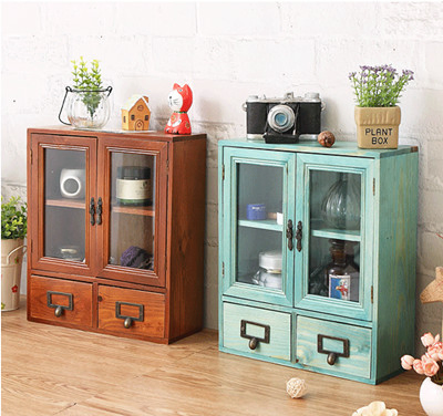 Cajón de joyería con control remoto, escritorio, caja de almacenamiento de madera para cosméticos