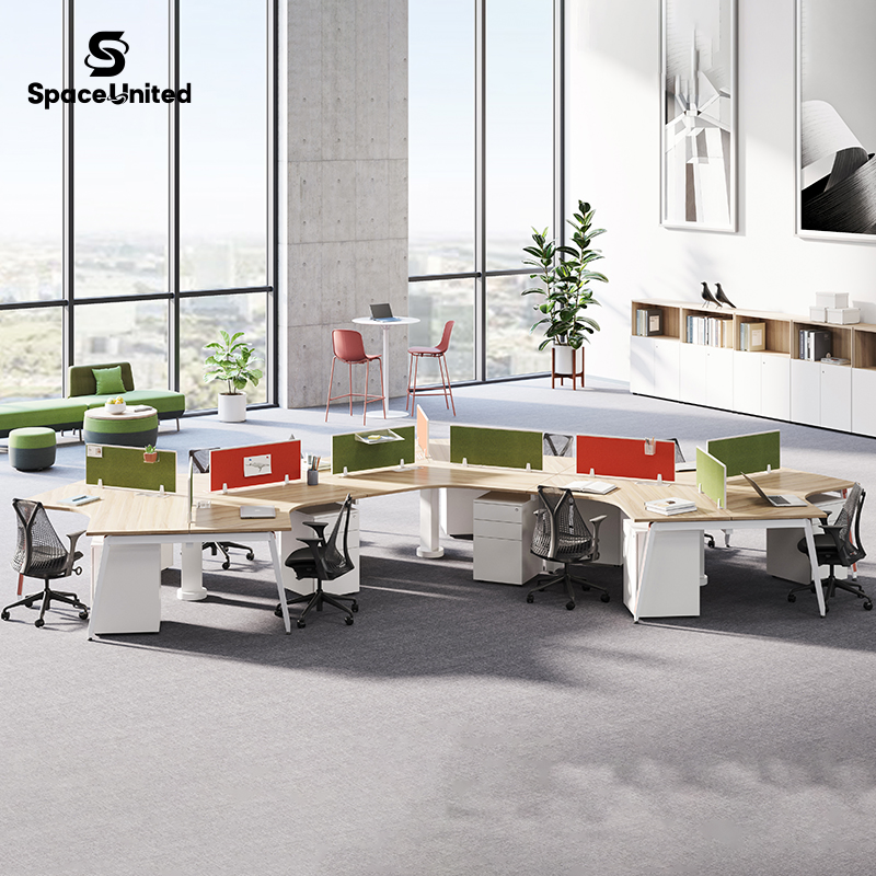 Particiones de oficina modulares modernas Spaceunited y escritorios de oficina industriales
