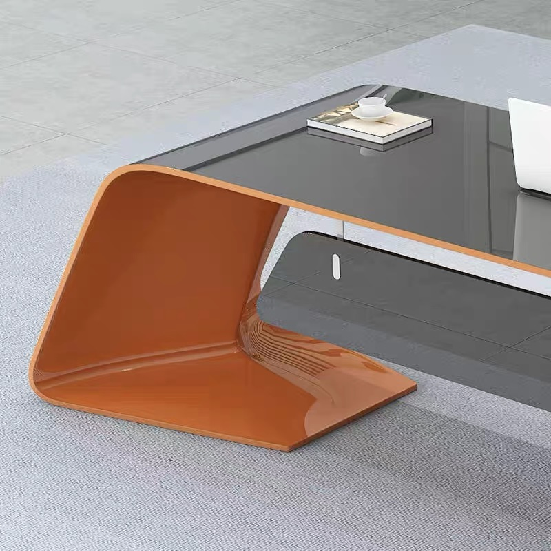 Muebles de oficina Escritorio de lujo de oficina Escritorio ejecutivo de MDF para jefe