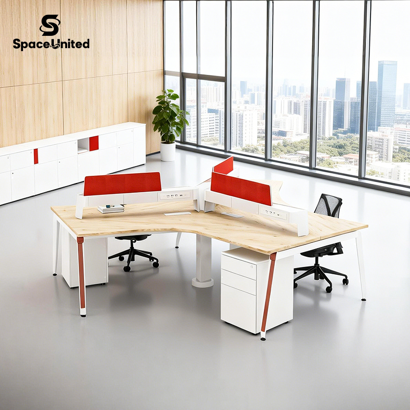 Particiones de oficina modulares modernas Spaceunited y escritorios de oficina industriales