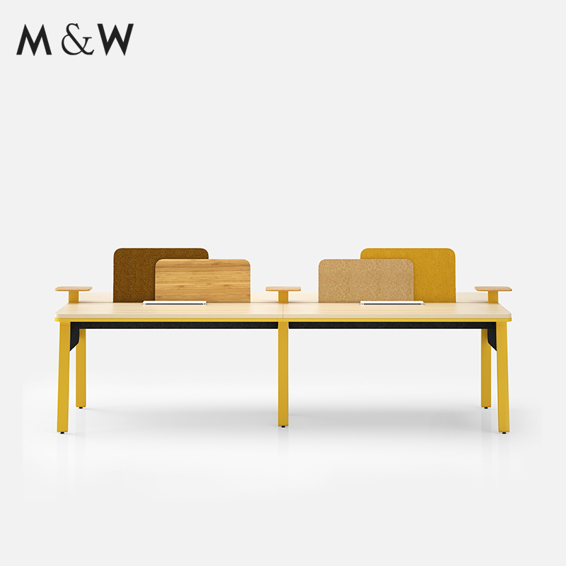 M&W Personal Volta Estación de Diseño Moderna Espacio Abierto 4 Oficina Escritorio de Empresa