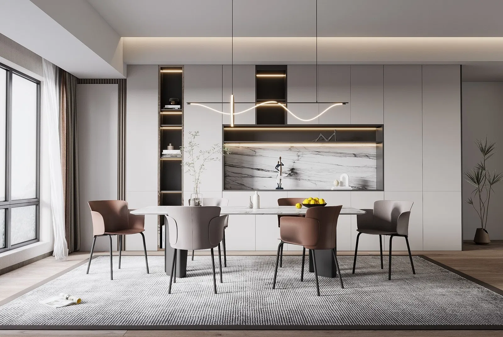 Calidad Superior Mueble Buffet Moderno Personalizable Múltiples Estilos Hecho en China para Cocina Sala de Estar Madera