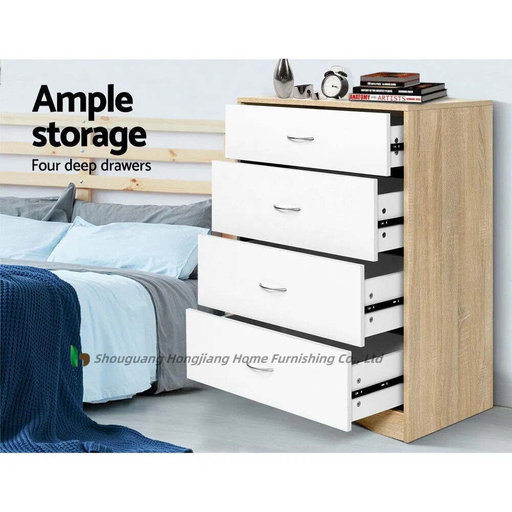 Cómoda alta mesa de dormitorio almacenamiento blanca armario cajonera
