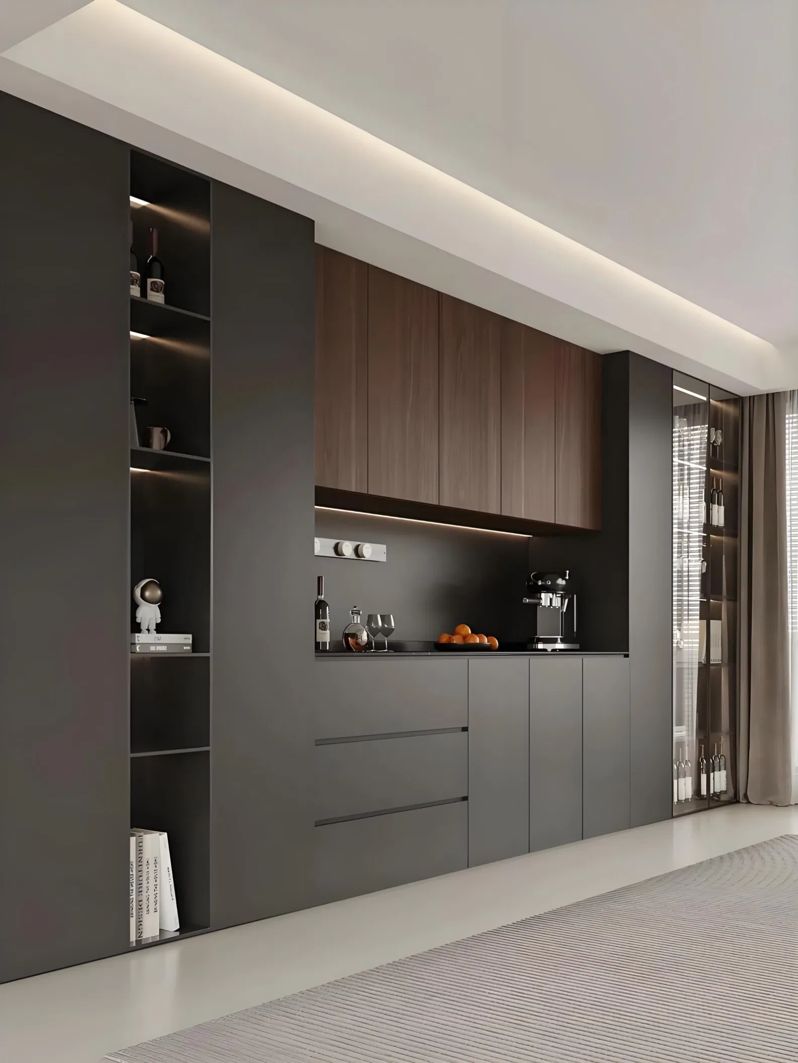 Buffet lateral moderno y elegante para comedores contemporáneos