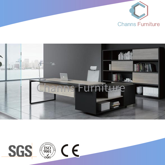 Muebles Modernos 2m Mesa de Oficina en Forma de L de Metal Escritorio Ejecutivo (CAS-ED31450)