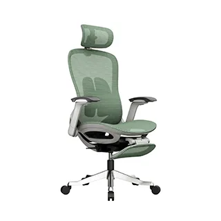 Silla de oficina ejecutiva ergonómica ajustable con malla y giro