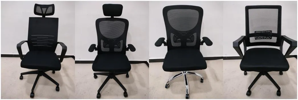 2026 Silla de oficina ergonómica de malla alta y cómoda con reposacabezas
