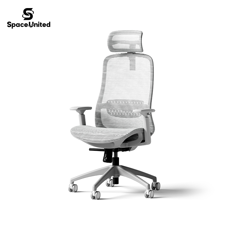 Silla de oficina ejecutiva de malla ajustable en altura y giratoria de Spaceunited Foshan