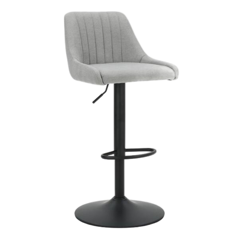 Taburete de bar de lujo para cocina con altura ajustable, tapizado en terciopelo y con reposabrazos