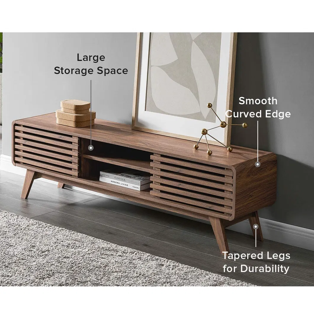 Soporte de televisión, moderno industrial, centro de entretenimiento para sala de estar, estantes de almacenamiento y armarios, mesa de madera