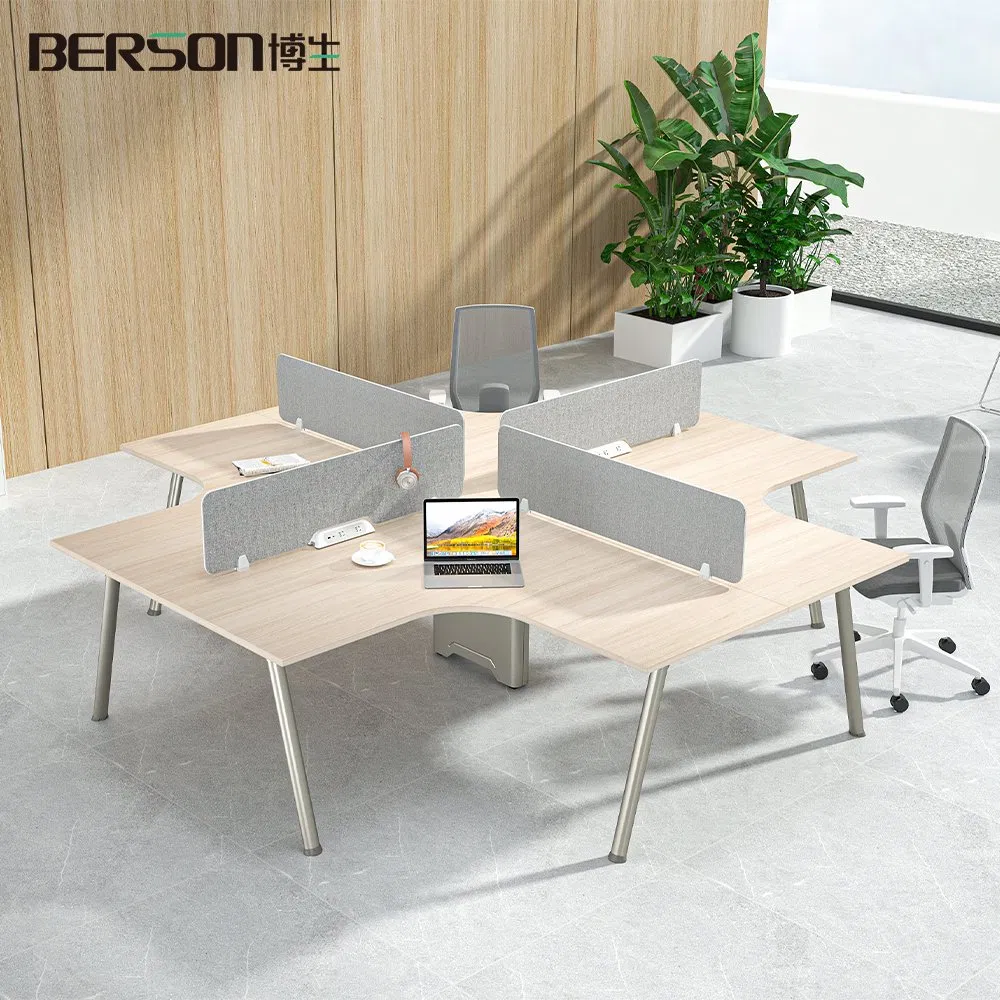 Nuevo diseño de oficina, muebles modernos, mesa ejecutiva, estación de trabajo, escritorio modular