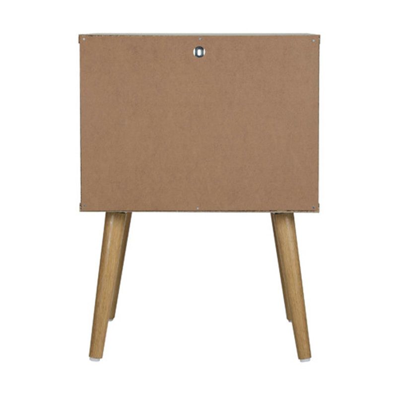 Mesa de noche de madera moderna, mesita clásica contemporánea