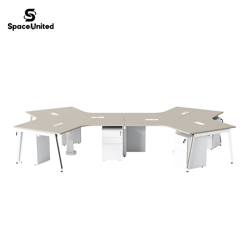 Particiones de oficina modulares modernas Spaceunited y escritorios de oficina industriales