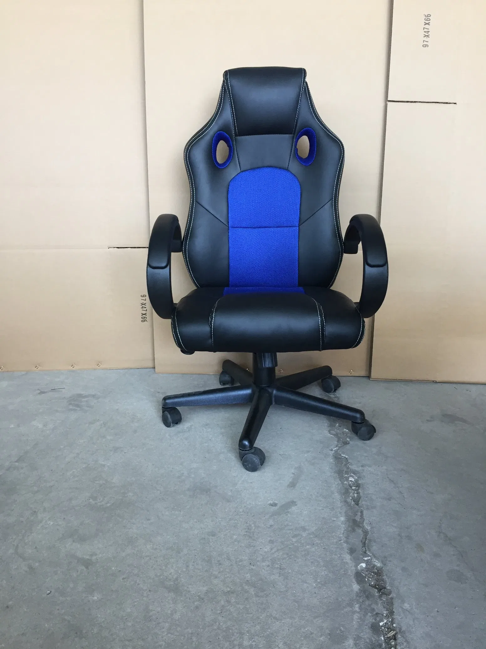 Silla de oficina de cuero moderna para juegos