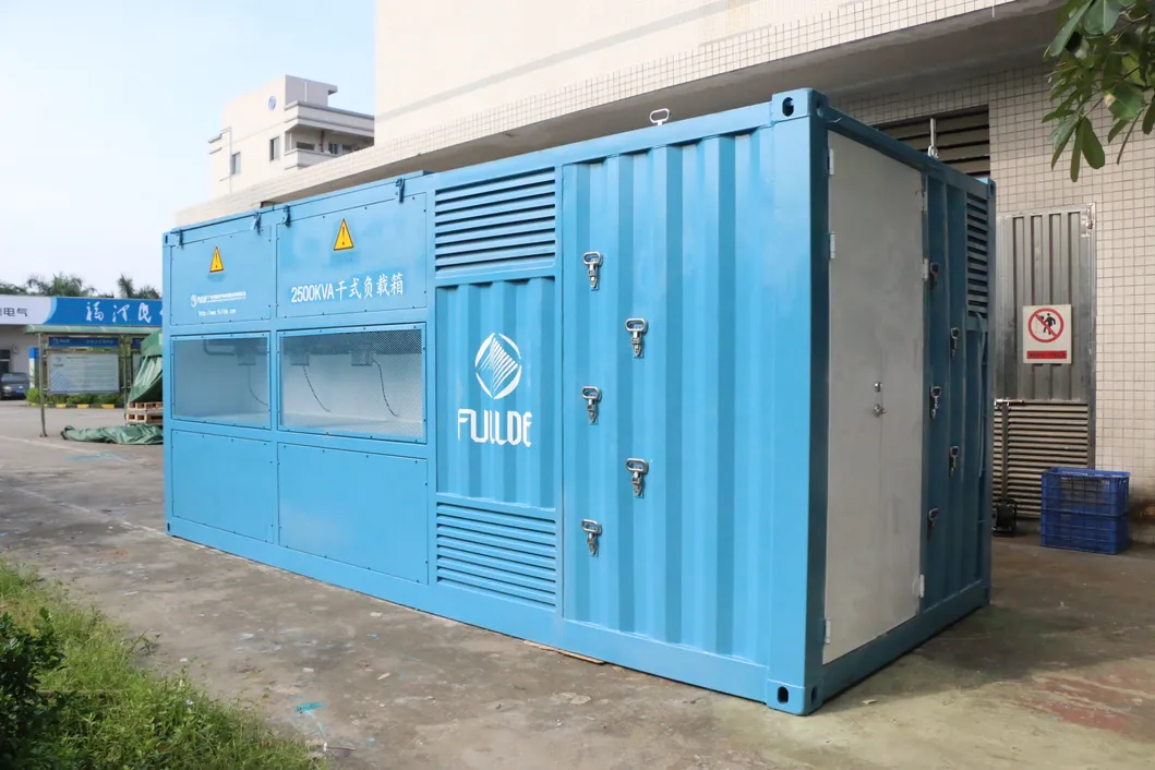 Banco de carga containerizado controlado de forma remota
