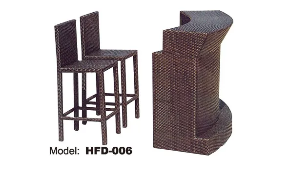 Conjunto de Bar Rattan Exterior