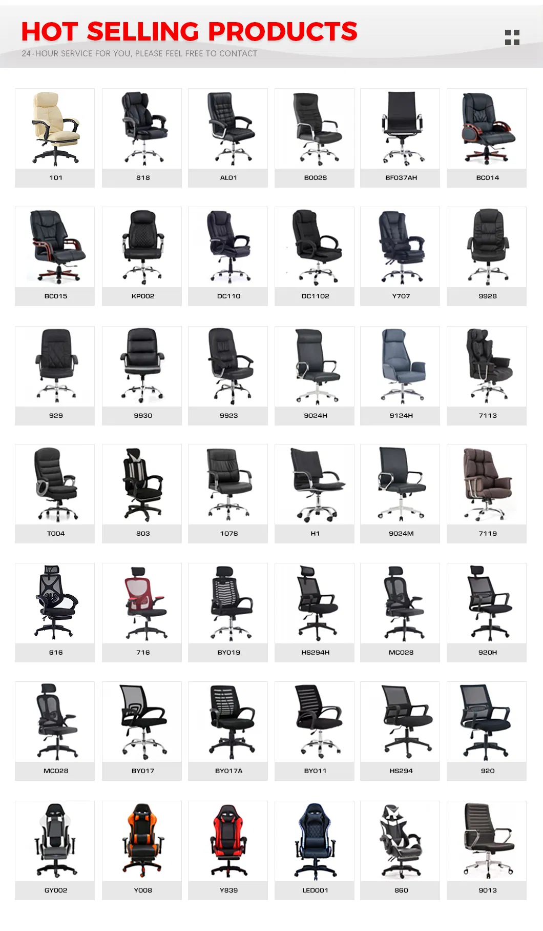 Silla de Oficina Dimensiones