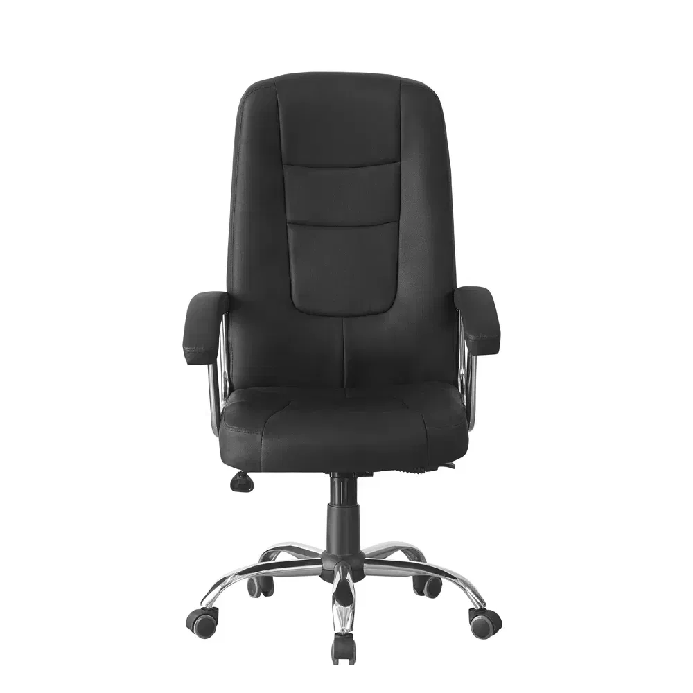 2025 Silla de Oficina Ergonómica de Cuero PU con Respaldo Medio y Giratoria para Jefe