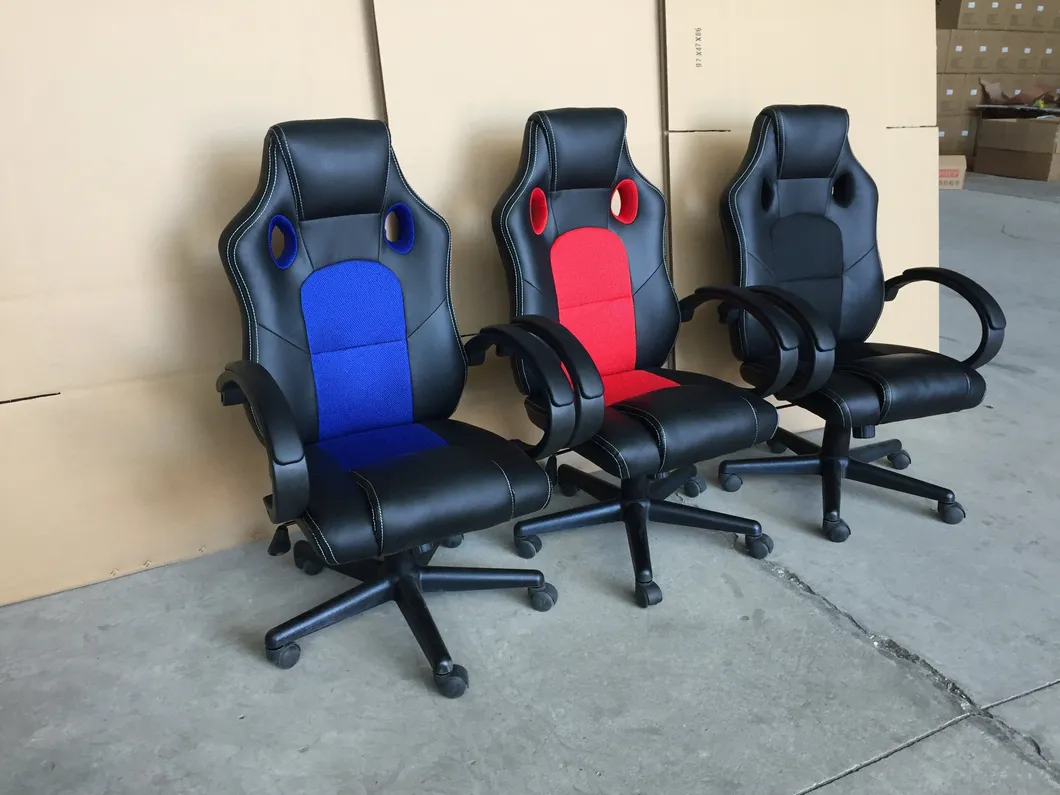Silla de oficina de cuero moderna para juegos 1