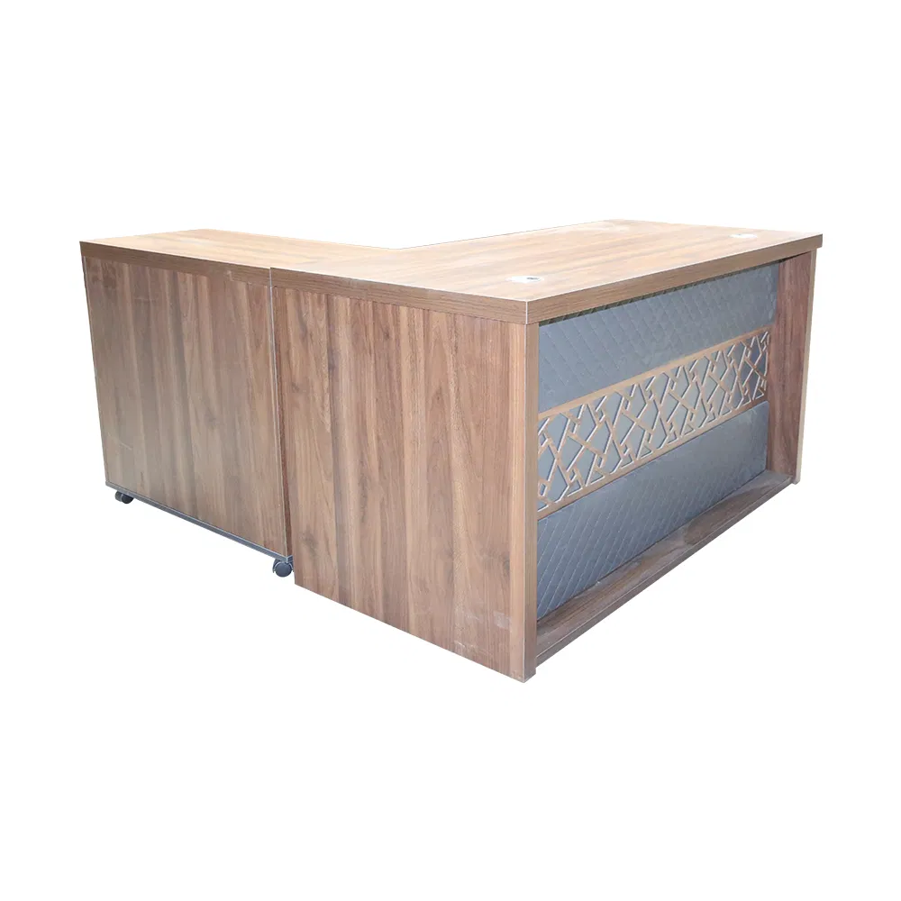 Muebles de oficina comerciales de diseño moderno de madera, mesa de lujo para director, CEO, jefe, gerente, escritorio ejecutivo