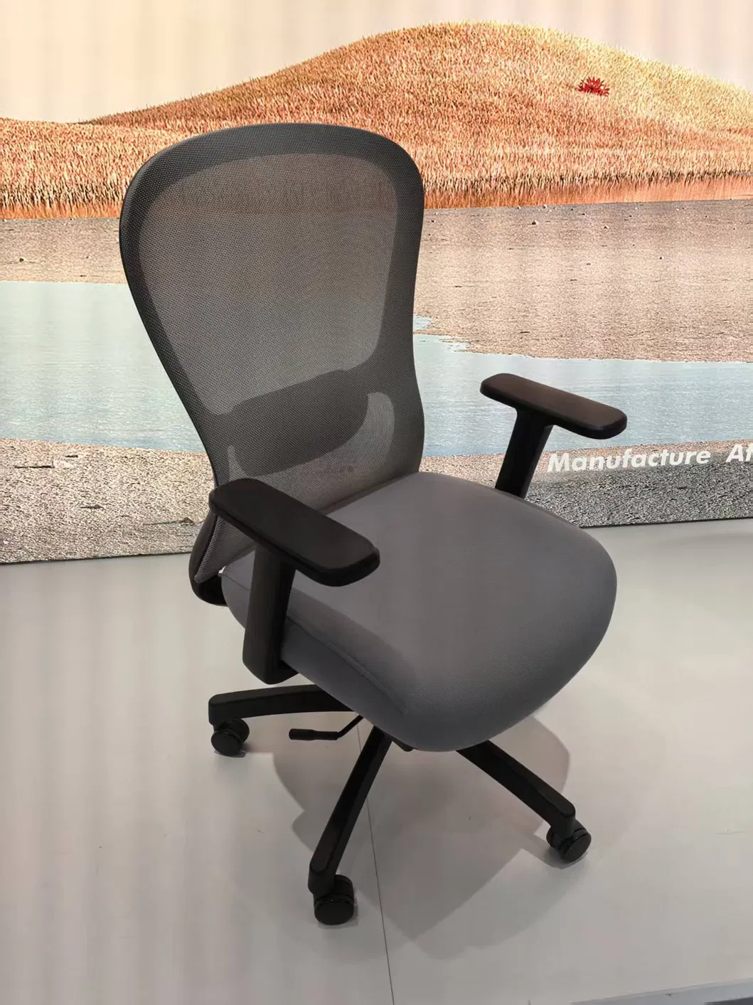 Silla ergonómica de malla ajustable para conferencia de muebles de oficina