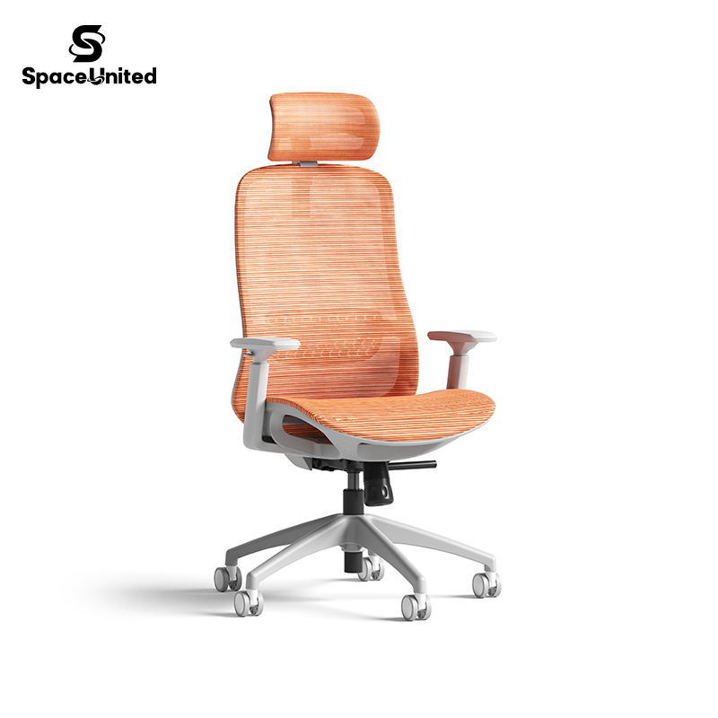 Silla de oficina ejecutiva de malla ajustable en altura y giratoria de Spaceunited Foshan