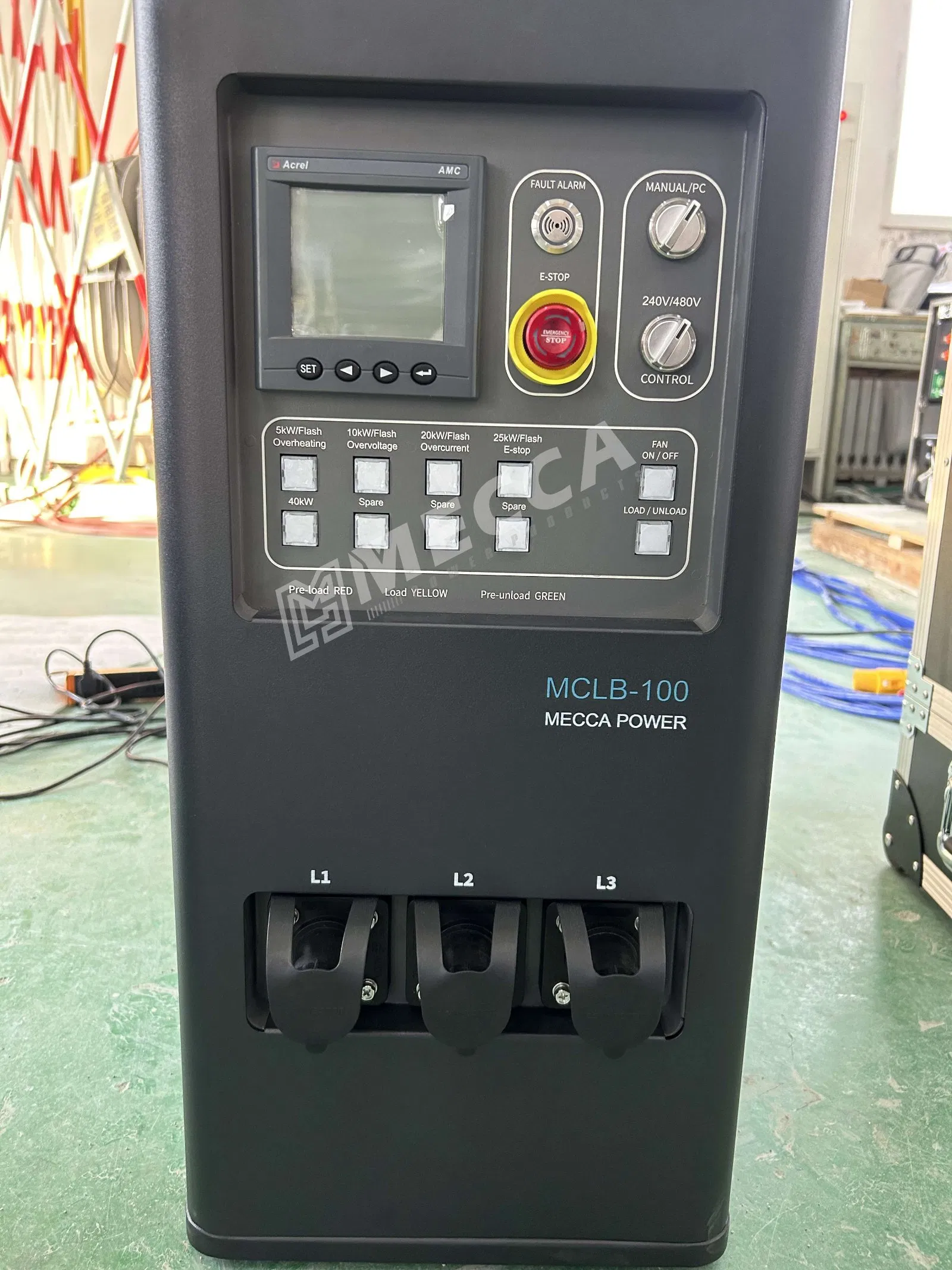 AC240V 480V Doble Voltaje 100kw Banco de Carga Resistivo Tipo Portátil para Pruebas de Generador/UPS