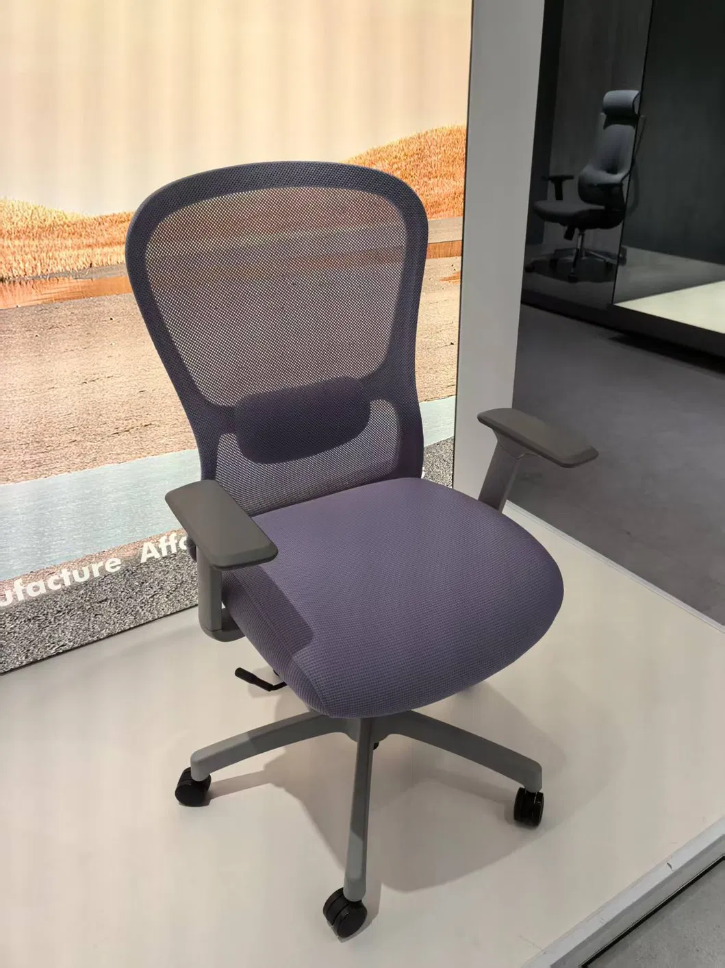 Silla ergonómica de malla ajustable para conferencia de muebles de oficina