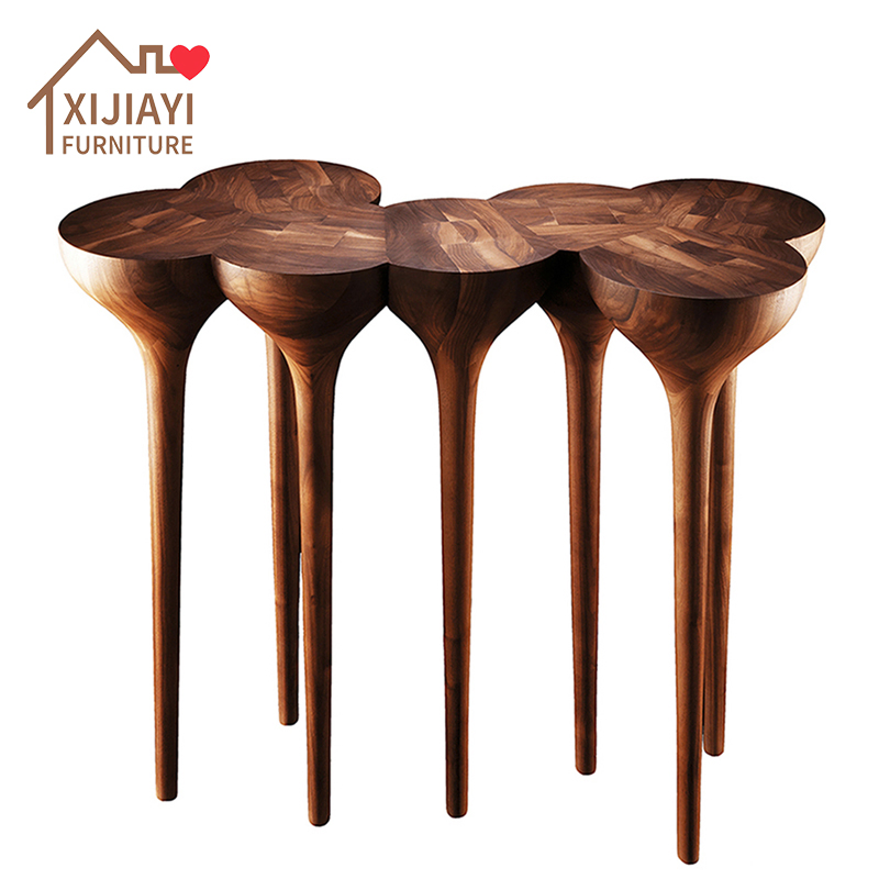 Mesa de consola moderna de madera maciza Xijiayi para villa y vestíbulo de hotel