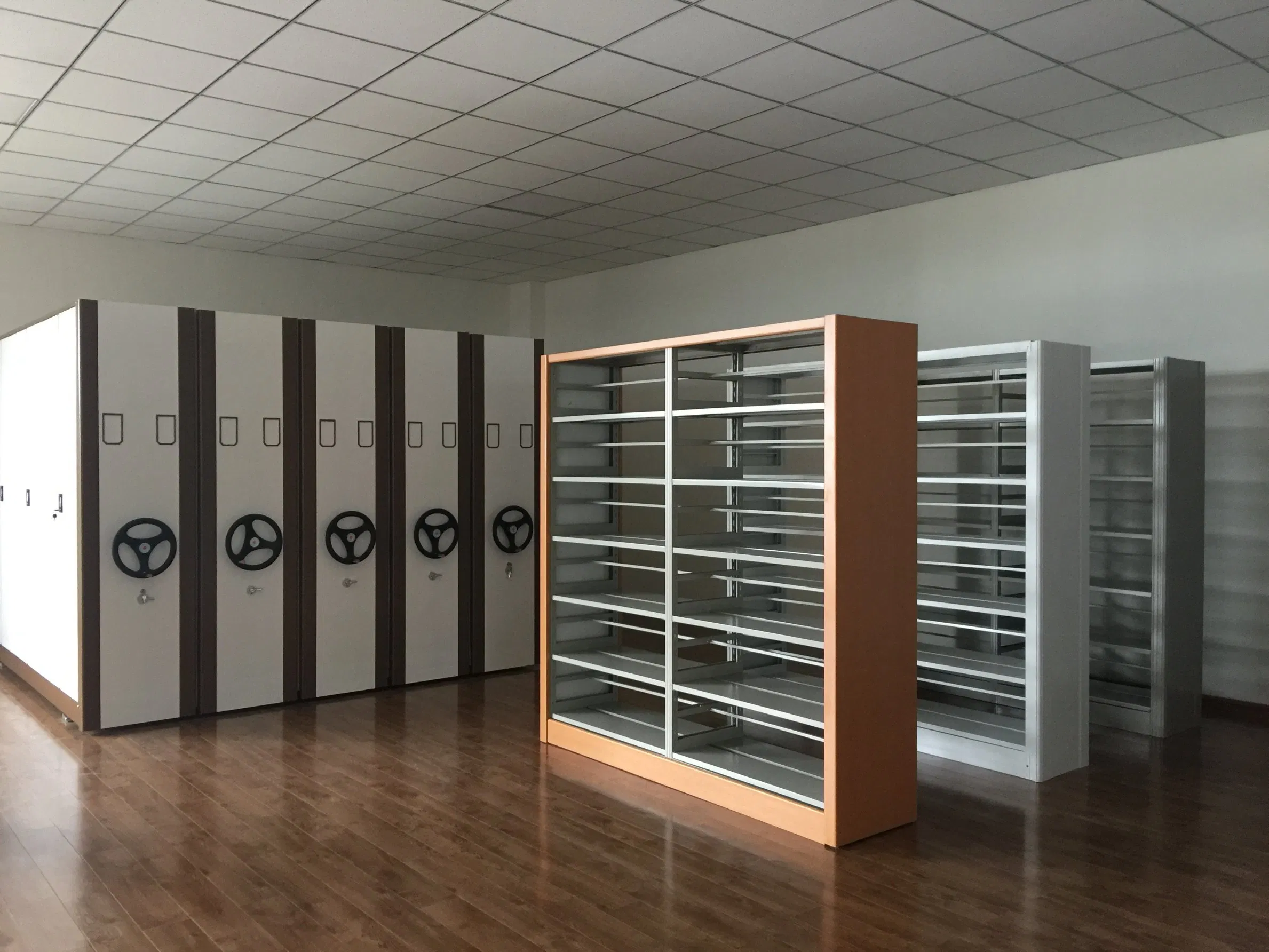Muebles escolares de buena calidad estanterías de metal de doble cara biblioteca estantería de metal