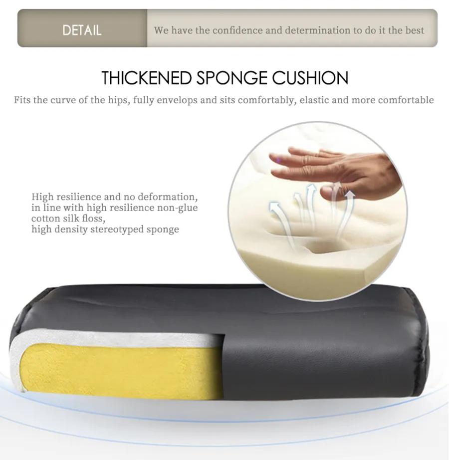 Silla de oficina ejecutiva ergonómica de cuero negro moderno, cómoda, con respaldo reclinable y giro