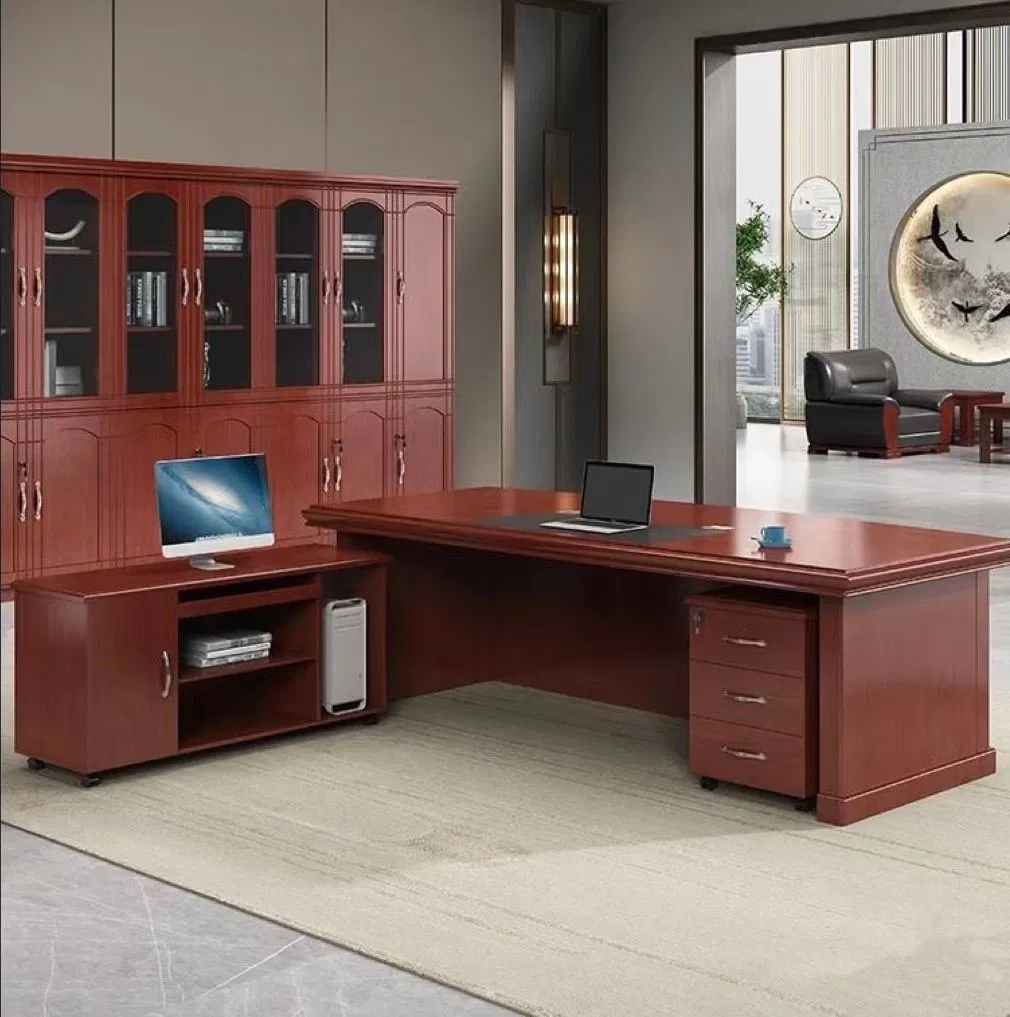 Fábrica de Muebles de Oficina Escritorio de Oficina de Lujo Escritorio Ejecutivo de MDF para Jefes