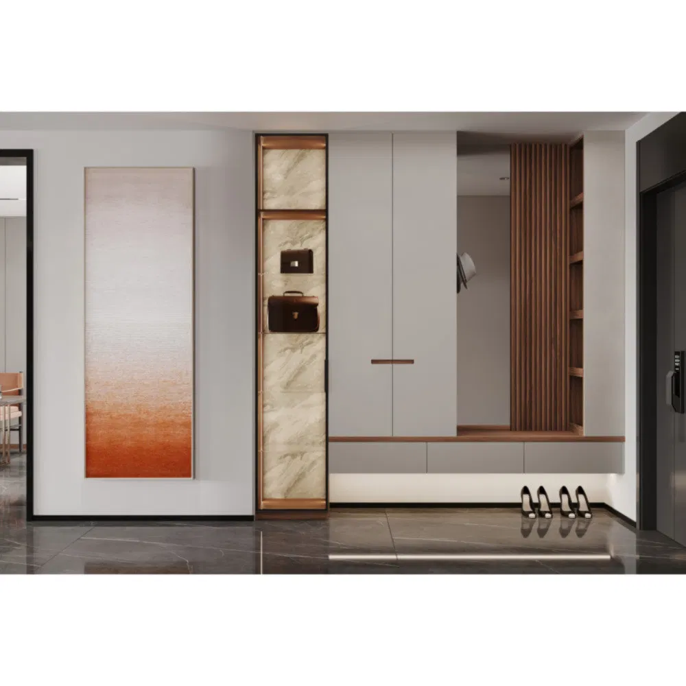 Armario de madera de estilo lujo a prueba de polvo para apartamentos y hoteles