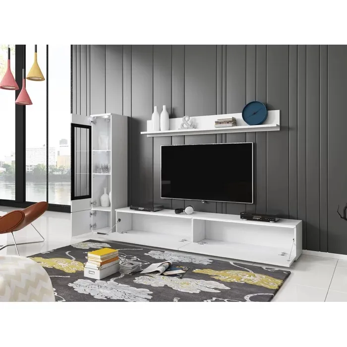 Detalle del mueble de medios