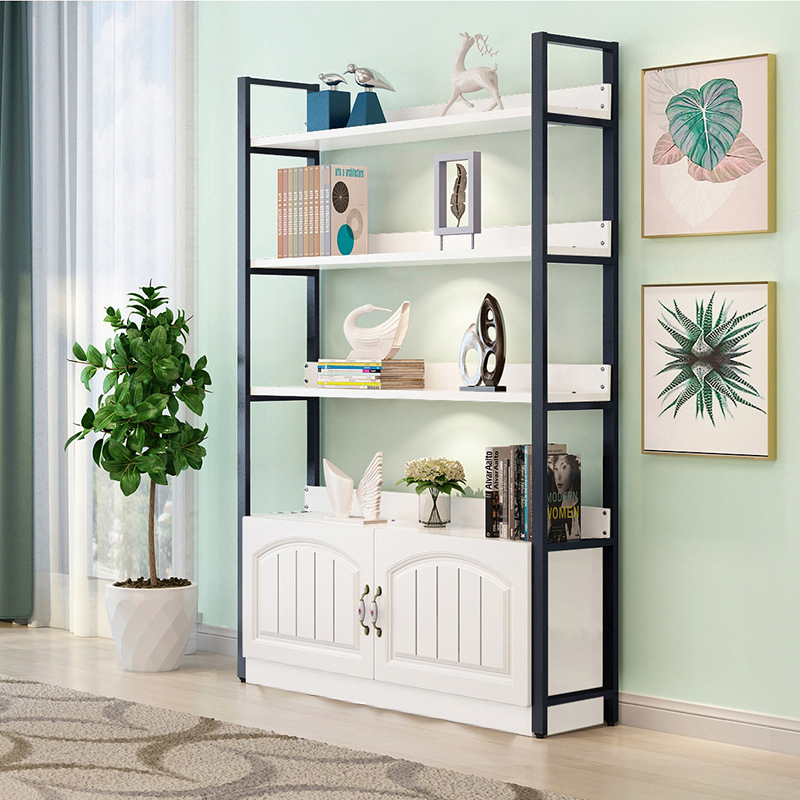 Estante de libros de madera moderna para oficina, soporte para plantas, estante de utilidad 8-Tier estante de pie para la sala de estar