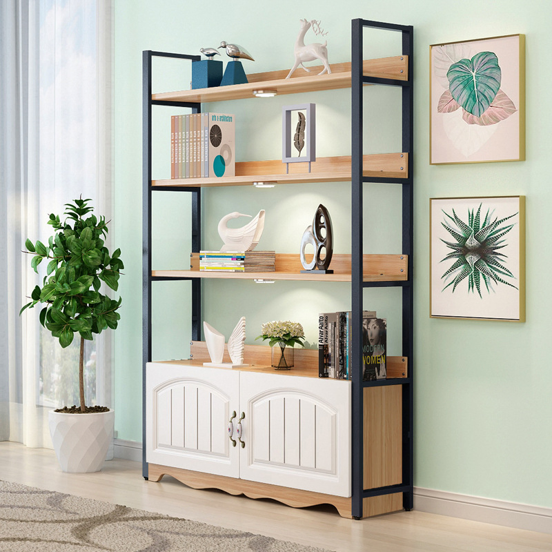 Estante de libros de madera moderna para oficina, soporte para plantas, estante de utilidad 8-Tier estante de pie para la sala de estar