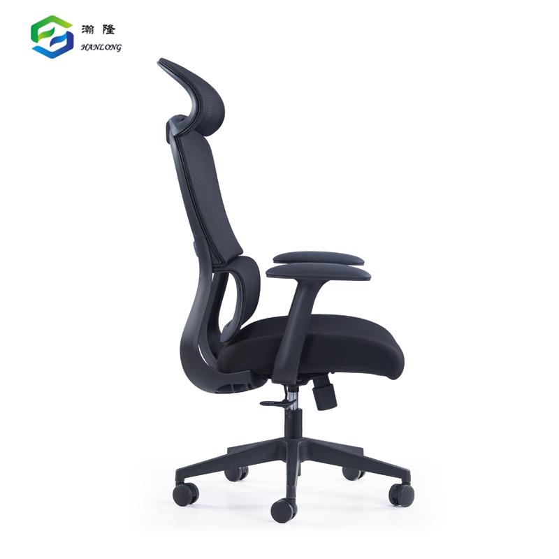 Gerente de Fabricante de China Muebles Silla Ejecutiva Ergonómica de Malla Negra Giratoria Ajustable para Oficina