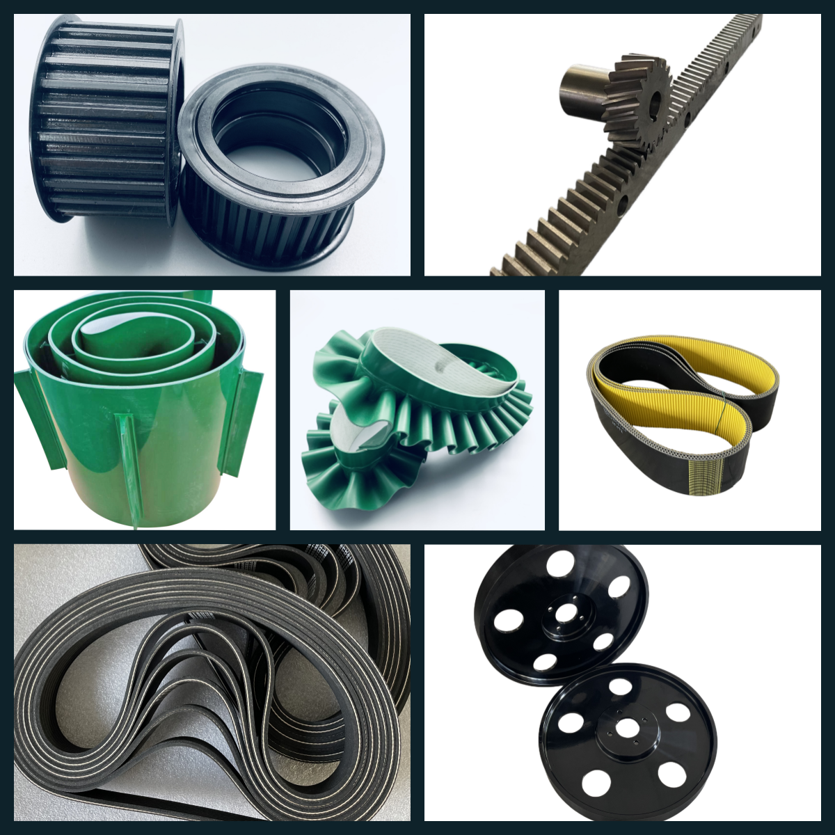 Green Grass Pattern Industrial Conveyor Belt, Anti-skid Wear-resistant and Anti-aging Assembly Line Equipment, Transmission Belt