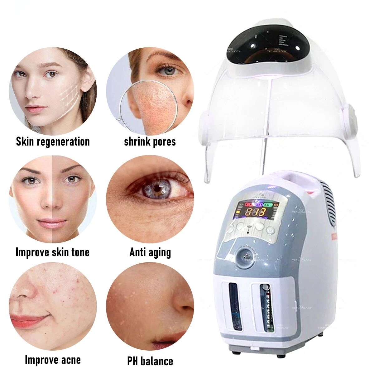 Electric High Oxygen Anti-Aging Hydrating Injection Machine Home Appliance for Facial Skin Management Beauty Instrument
