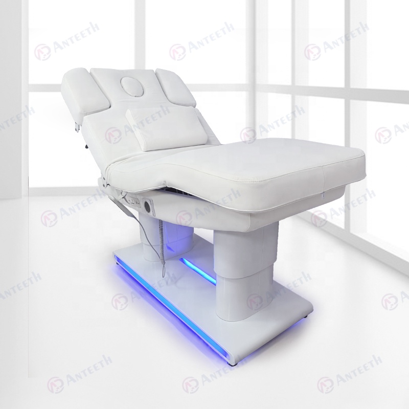 Luxury Spa Heated Treatment Massage Bed Vibrating Beauty Salon Medical Chair Facial Eyelash Bed Electric Massage Table Bed