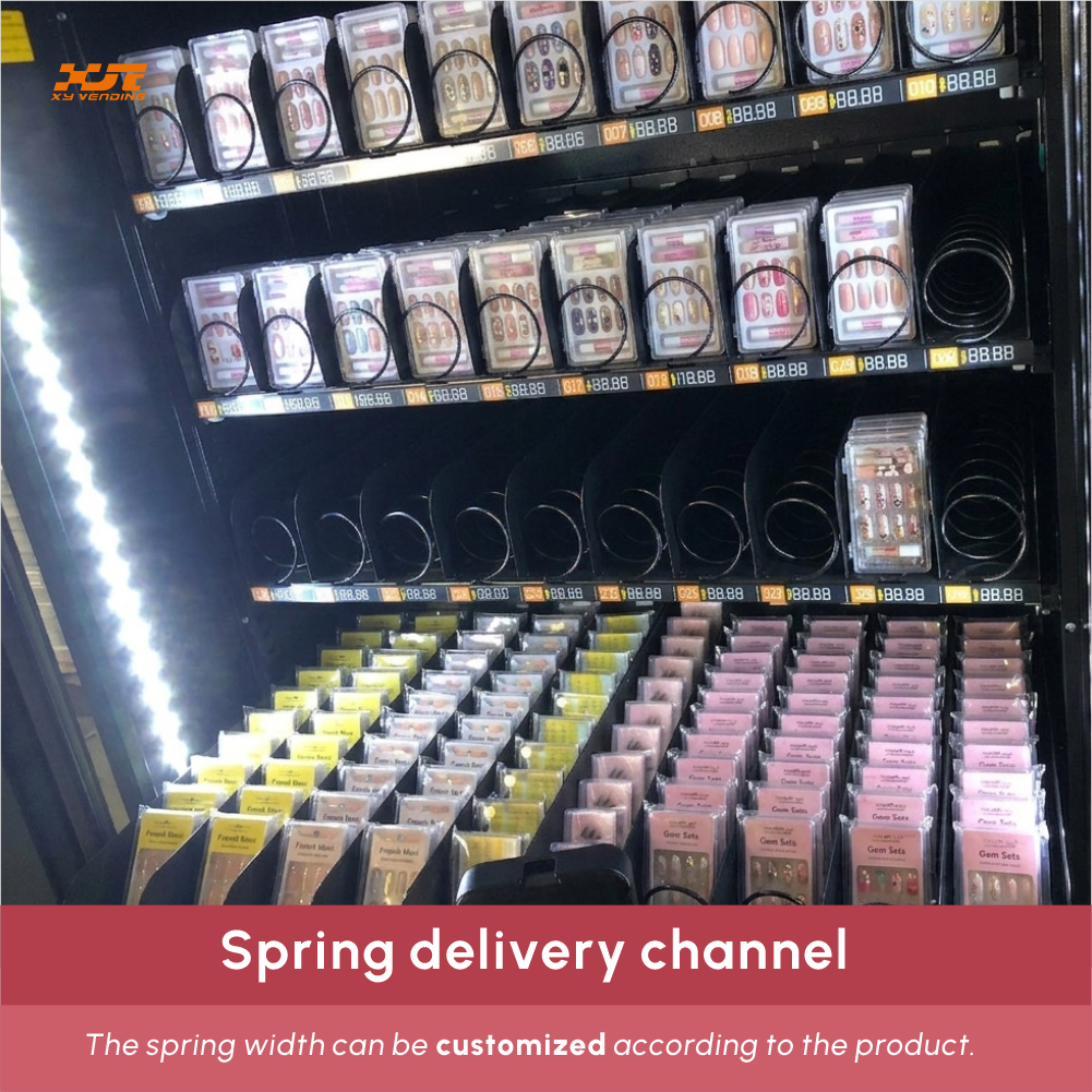XY OEM Custom Smart Beauty Nail Polish Sticker Vending Machine for Girls Mall UL CE Certified MDB Cashless Payment