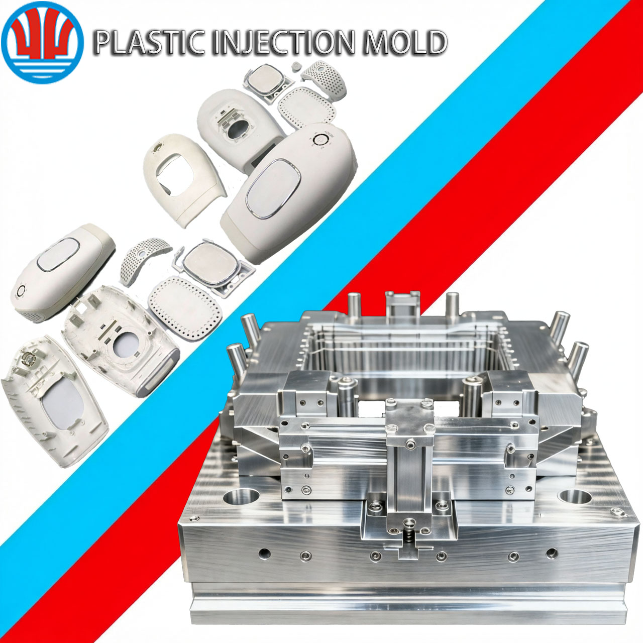 Custom Premium-Aesthetic Injection Mold &amp; Molding Service for Beauty Device Housings,Medical-Grade TPE/PC-ABS, IPX7 Waterproof