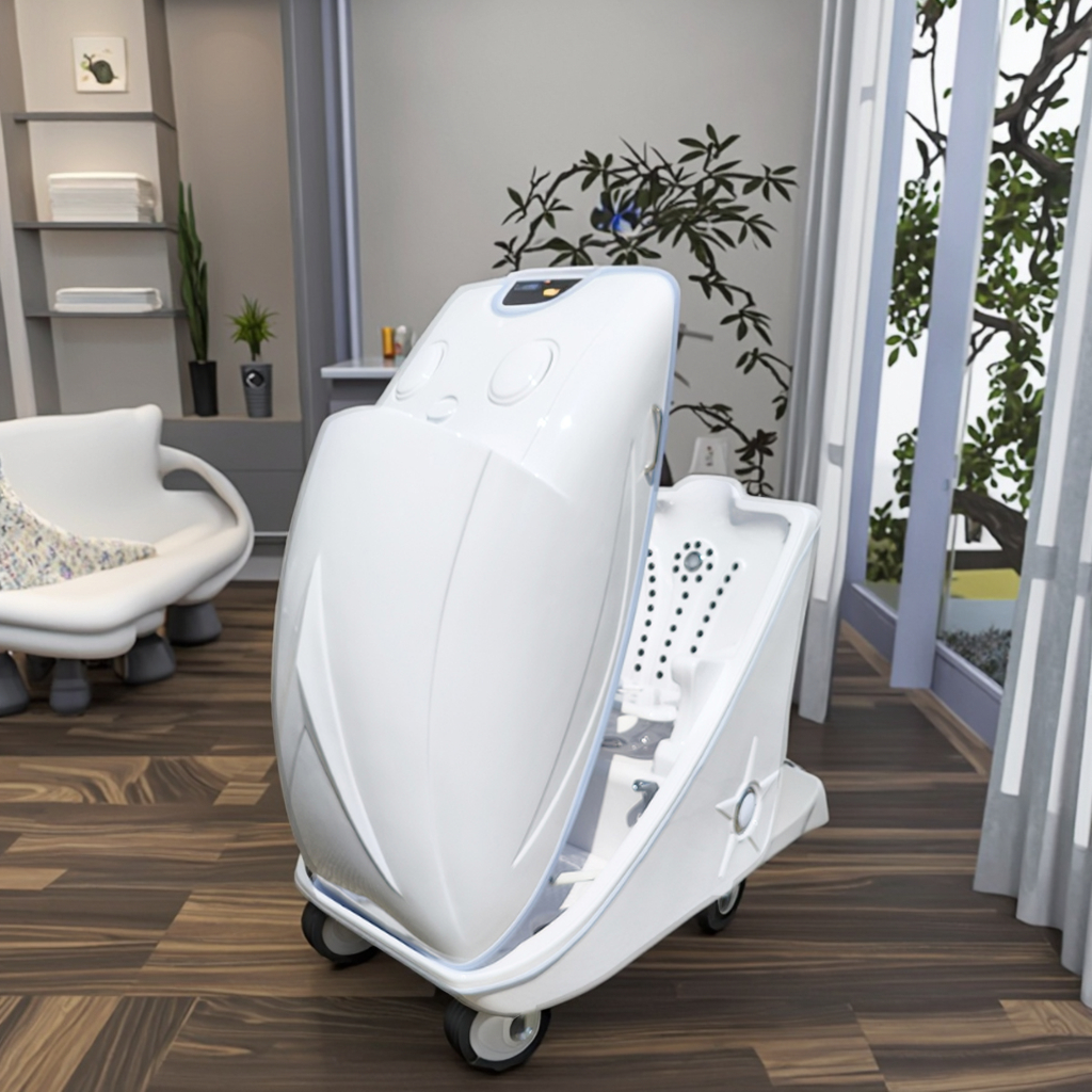 Customized Plug Home Beauty Instrument Famous Brand Manufacturing Ozone Sauna Spa Capsule Household Sitting type Wet Steam Cabin