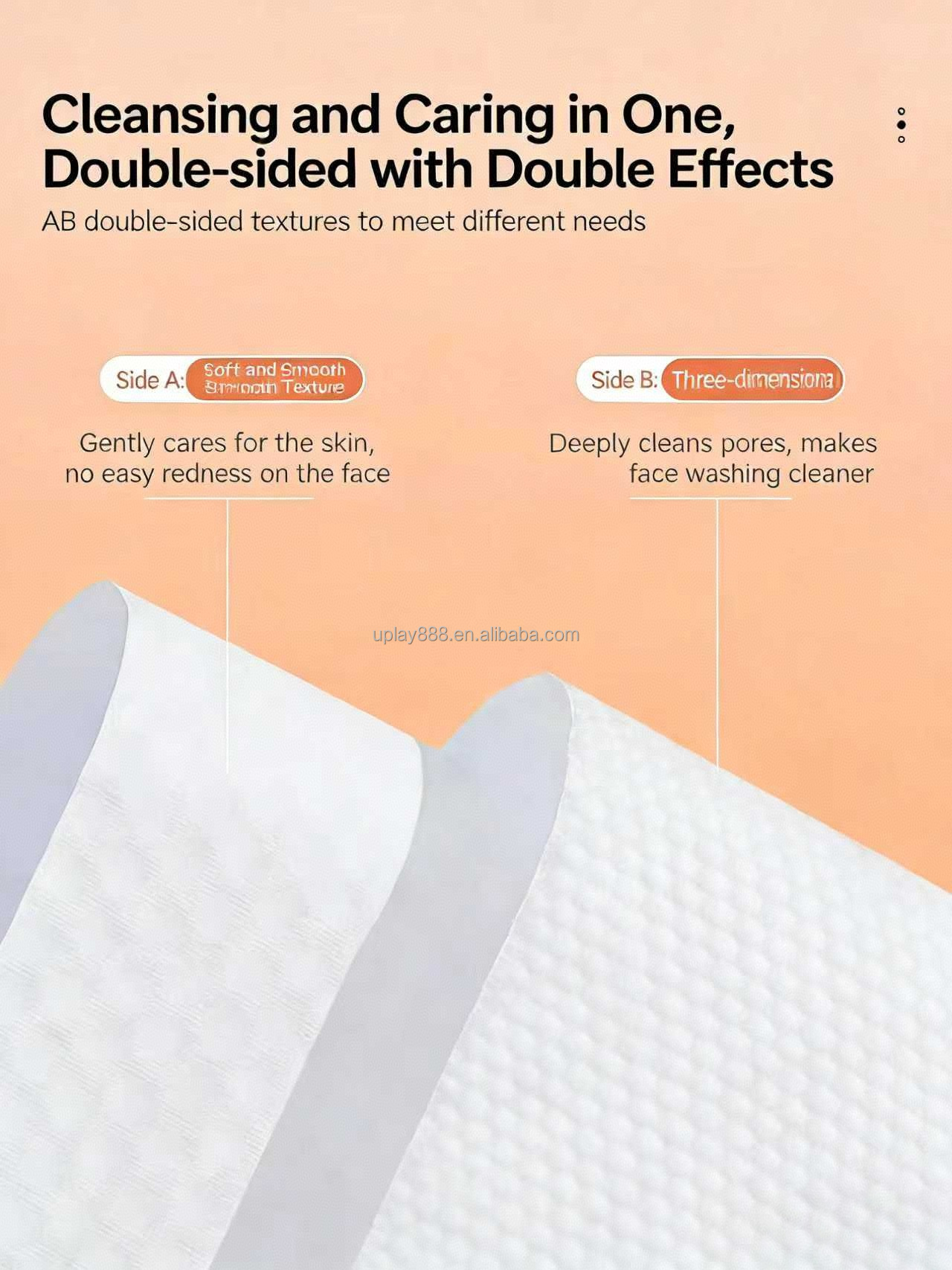 Factory Direct OEM Spunlace Non-woven Disposable Facial Towel Custom Soft Cleansing Towel Wholesale